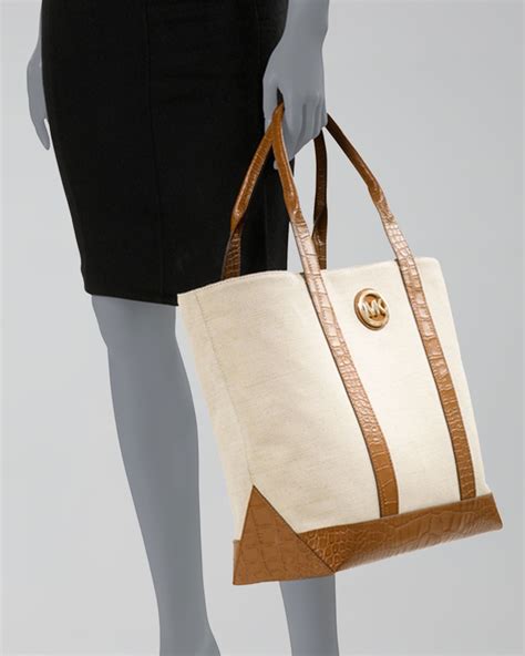 michael kors large canvas tote.